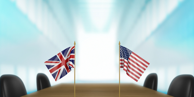 بريطانيا، الولايات المتحدة، المحادثات التجارية